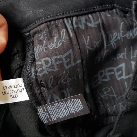 Karl Lagerfeld Paris "The Karl Skinny" Jeans Black SZ 2/26 - Picture 7 of 16